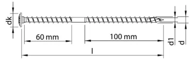 Produktbild von Heco -TOPIX-plus-T Solar A2 8,0x180 UK-gew. T-40 Tellerk. blank, gleitb., 63374