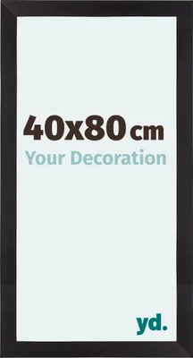 Produktbild von Bilderrahmen, 40x80 cm, Schwarz Gemasert, MDF, Mura