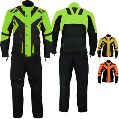 Produktbild von 2-teiler Motorradkombi Cordura Textilien kombi Motorradjacke + Motorradhose, Größe:54/XL, Farbe:Grün