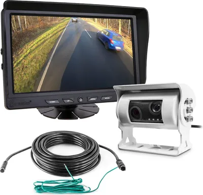 Produktbild von Carmedien Rückfahrsystem cm-GDKRFS3 Dual Twin Doppelkamera Rückfahrkamera 12V 24V für Wohnmobil Transporter LKW