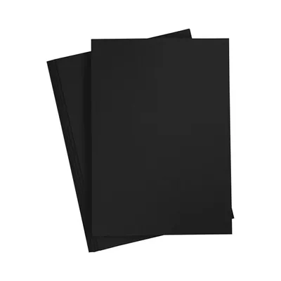 Produktbild von Karton, farbig, A4 210x297 mm,  180 g, Kohlschwarz, 20Bl.
