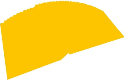 Produktbild von folia Tonpapier DIN A4 130 g/qm goldgelb 100 Blatt