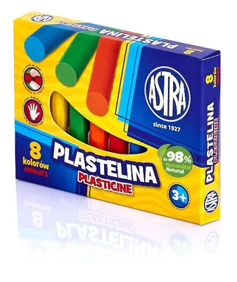 Obrázok produktu pre Plastelína 8 farieb Astra
