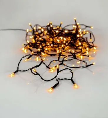 Productafbeelding van Eglo LED-lichtketting / 180 LED's - 12600 (zwart, amberkleurig)