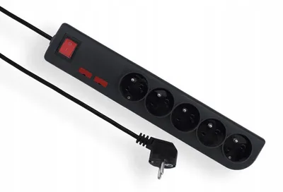 Image de Parafoudre 5 prises z/u 5m noir PSF2-505-2