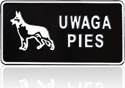 Obrázek produktu pro Tablica 15*29Cm Uwaga Pies
