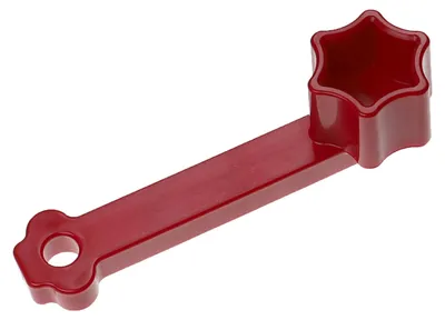 Produktbild von vhbw Teiglöser kompatibel mit Vorwerk Thermomix TM5, TM6 Küchenmaschine - Teigblume, Kunststoff Rot