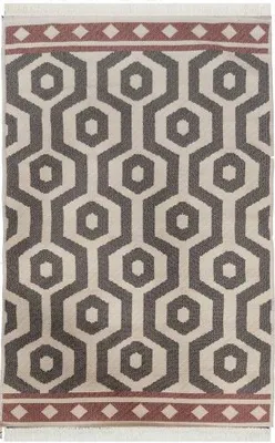 Zdjęcie produktu dla Kelim Arya 17 grey/pink (160x230 cm)