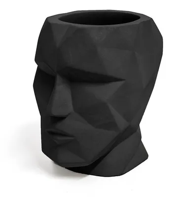 Produktbild von stiftablage The Head 12 x 11,5 cm zementschwarz