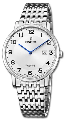Imagen del producto de Reloj de pulsera para hombre, Swiss Made, acero inoxidable plateado, Festina, modelo D3UF20018/4