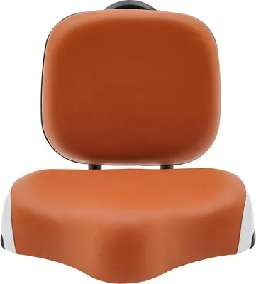 Image de Siège à trois roues, dossier réglable, rembourrage confortable, orange