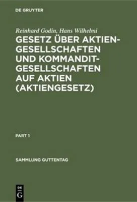 Produktbild von Gesetz über Aktiengesellschaften und Kommanditgesellschaften auf Aktien (Aktiengesetz)