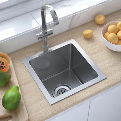Produktbild von The Living Store Handgemachte Einbauspüle Edelstahl