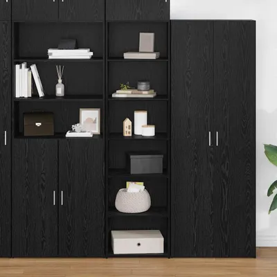 Zdjęcie produktu dla vidaXL Szafka o wyglądzie czarnego dębu 50 x 41 x 185 cm materiał drewnopochodny