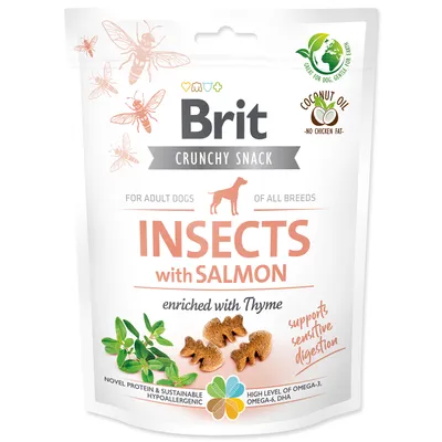 Image de Brit Care Snack croquant Insectes au saumon et au thym 200 g