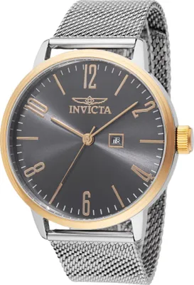 Produktbild von Invicta Specialty 48938 Herrenarmbanduhr - Quartz Bewegung - Edelstahl mit Grauem Zifferblatt - 44 mm