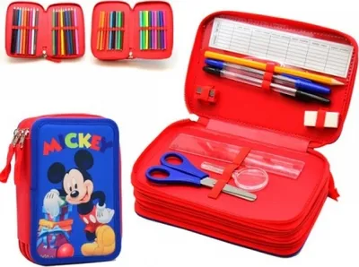 Produktbild von Perona - Premium Piórnik Disney Mickey 3-komorowy z motywem Myszki Mickey