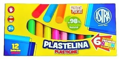 Immagine prodotto di Astra Creative Plasticine 12 colori - Ispirazione al neon per piccoli artisti!