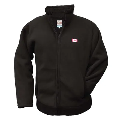 Produktbild von Kingston Fleece-Jacke mit Innenfutter aus Acrylwebpelz, Farbe:Anthrazit, Grösse:X-Large