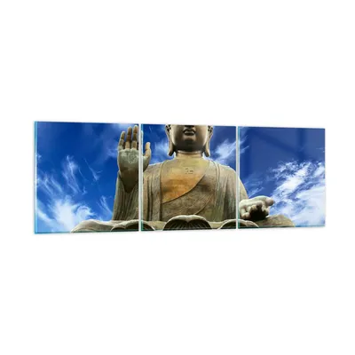 Produktbild von Bilder auf glas - Asien buddha kultur - 150x50cm - Glasbilder - Wandbilder - Kunstdruck - zum Aufhängen bereit - Wanddekoration aus Glas - Glas Bilder - Wandbild auf Glas - 3 Teile - GCA150x50-2114
