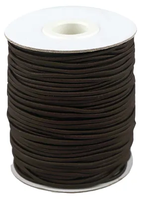 50m extra starke Gummikordel Gummischnur 2mm graubraun