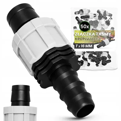 Produktbild von TRCR 16mm Tropfschlauch Verbinder T-Stück Bewässerung 50 Stück
