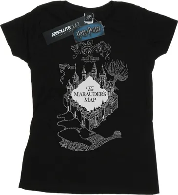 Obrázok produktu pre Harry Potter - Dámske tričko "The Marauder's Map" BI23191 (S) (Black)