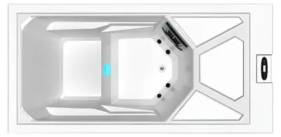 Produktbild von Whirlpool Erkältungsbad Outdoor-Kaltwasser-Spa Relaxpool Massagebad 215x105 cm