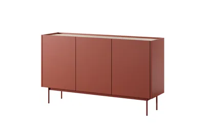 Produktbild von AX LIVING Sideboard Orchis K144 144 cm Modern Funktional Rot Ziegelrot