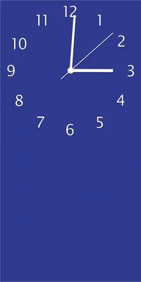 Produktbild von Wallario Design Wanduhr Dunkelblau aus Echtglas, Größe 30 x 60 cm