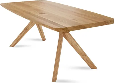 Produktbild von Esstisch Danette 1 160x78x90 Esszimmertisch Massivholz Wildeiche