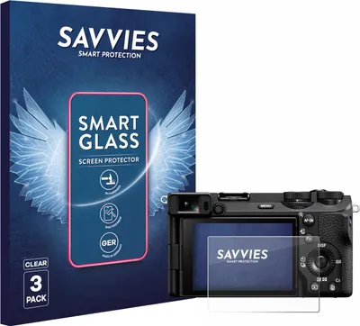 Produktbild von 3x Savvies Schutzglas Folie für Sony Alpha 6700 9H Panzer Schutzfolie Glas Displayschutz klar transparent