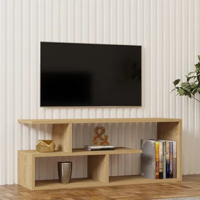 Immagine prodotto di Foglizzo - Mobile Porta tv, 100x30x40h cm Marrone Rovere, 2 Ripiani