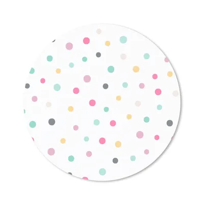 Produktbild von MuchoWow® Mauspad Mousepad Konfetti - Pastell - Muster 40x40 cm - Mousepads - Maus Mat - Pad - Mausunterlage - Schreibtisch Accessoires