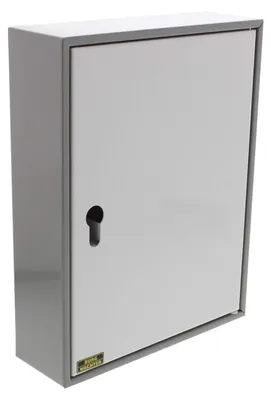 Schlüsselschrank, 57 Haken, Wandmontage, 28x21,5x7 cm, grau