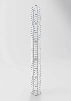 Produktbild von Gabionensäule eckig feuerverzinkt, 17 cm x 17 cm, 200 cm Höhe, MW 5 cm x 5 cm