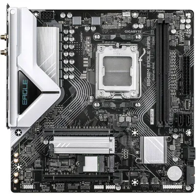 Produktbild von Mainboard, GIGABYTE B840M EAGLE WIFI6, Micro-ATX, AMD B840 Chipsatz, DDR5, PCIe 5.0, WiFi 6