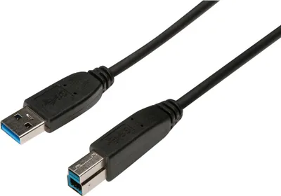 Image de DIGITUS USB 3.0 Anschlusskabel Typ A -B  St/St     1,8m,  sw Polybeutel