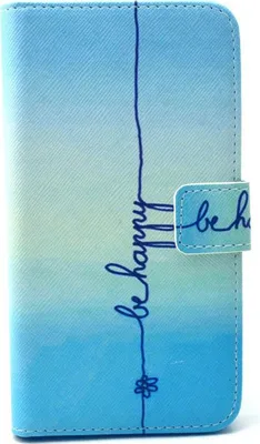 Produktbild von Handyhülle Tasche für Handy Samsung Galaxy S6 Edge Be Happy