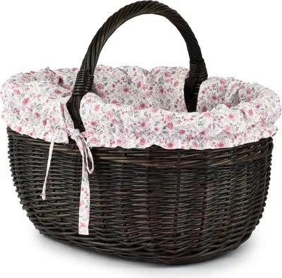 Produktbild von JIPRO® Einkaufskorb aus Weide Gardenie I. - B 42 x T 34 x H 23 / 36(cm)