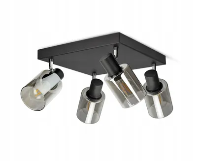 Zdjęcie produktu dla Lampa Wisząca Sufitowa Żyrandol Czarna Szklana Glass Tube 535-AG4 LED E27