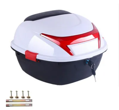Productafbeelding van Motor Topkoffer - Grote Capaciteit - Universeel - Helm- en Bagageopslag - 41x40x28 cm