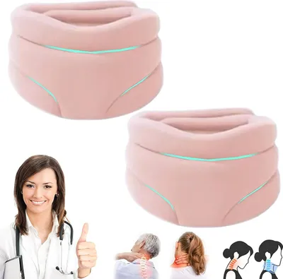 Produktbild von Nackenstütze, Halskorrektor umwickelnde Stütze weich waschbar, Rosa
