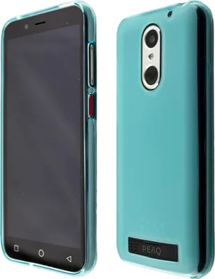 Obrázok produktu pre caseroxx ochranný obal TPU kryt kompatibilný s PEAQ PSP 400, gumená taška na mobilný telefón svetlomodrá