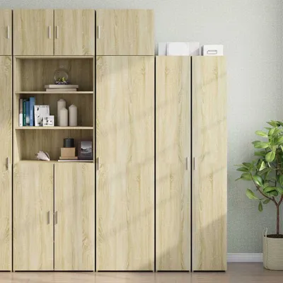 Produktbild von vidaXL Hochschrank Schmal Sonoma-Eiche 50x42,5x225 cm Holzwerkstoff