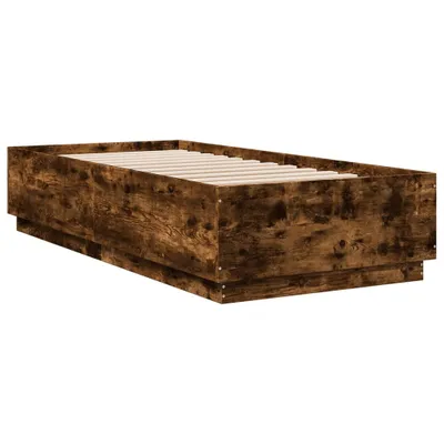 Obrázek produktu pro Rám postele kouřový dub 90 x 200 cm kompozitní dřevo