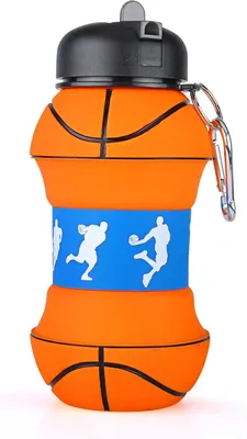 Obrázek produktu pro Skládací láhev na vodu, bez BPA, objem 200-550 ml, vhodná pro děti, sport a kempování