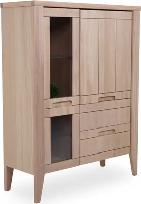 Produktbild von Highboard SANSIBAR DORNUM BHT 110x144x43 cm braun Hochkommode