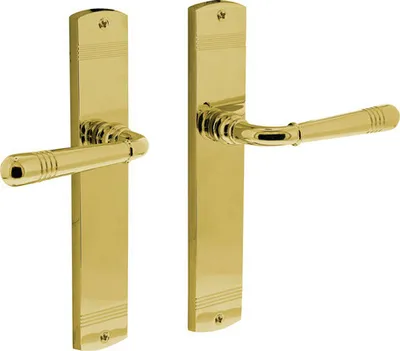 Produktbild von Langschildgarnitur Intersteel Helena Blind messing poliert
