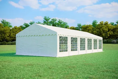 Produktbild von Partyzelt 5x12m PVC PREMIUM Feuerfeste - Weiß